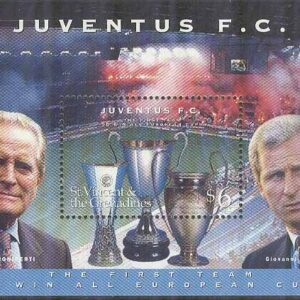 St. Vincent – M BL 307 Fotboll – Juventus FC vinnare av 3 st Europa Cup, Block **