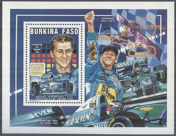 Burkina Faso - M BL 153 D Sport - Bilar - M. Schumacher, Block **