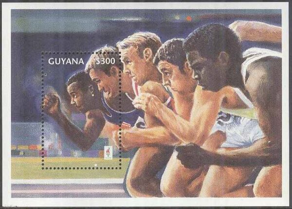 Guyana - M BL 478 OS i Atlanta 1996 II Löpning, Block **