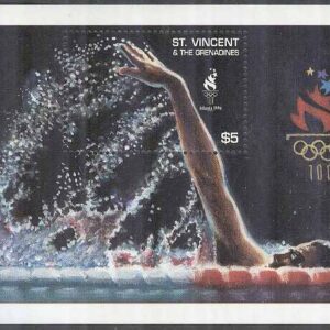 St. Vincent – M BL 347 OS i Atlanta 1996 II Simning, Block **