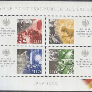 Tyskland – M BL  49 Republiken Tyskland 50 år, Block **