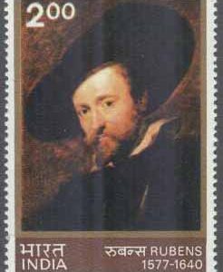 Indien – M  759 Peter Paul Rubens 400 år – Konstnär, 1 kpl **