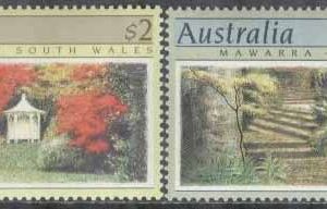 Australien – M 1170-1171 A Trädgårdar bla Nooroo med Blommor, 2 kpl **