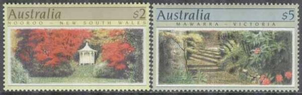 Australien - M 1170-1171 A Trädgårdar bla Nooroo med Blommor, 2 kpl **