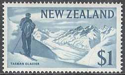 Nya Zeeland – M  473 Landskap – Tasmanska glaciären, 1 $ **