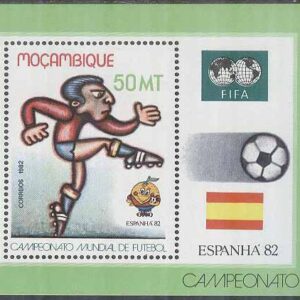 Mocambique – M BL  13 VM i Fotboll i Spanien 1982, Block **