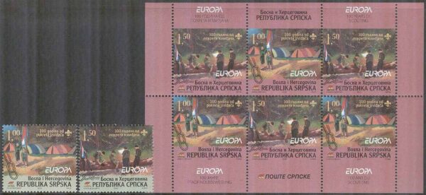 Bosnien-Hercegovina Serb. Rep - M  386-387 A + D Scouting - Europa 2007, kpl **
