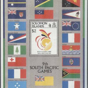 Solomon Islands – M BL  29 Sport – Sydpazifikspelen 1991 – Flaggor, Block **