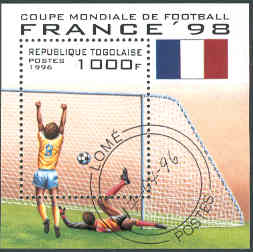 Togo – M BL 392 VM i Fotboll i Frankrike 1998, Block