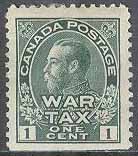 Kanada – M  100 Kung Georg V – WAR TAX, 1 c *