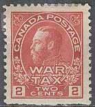 Kanada – M  101 Kung Georg V – WAR TAX, 2 c *