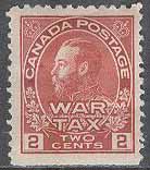 Kanada – M  101 Kung Georg V – WAR TAX, 2 c *