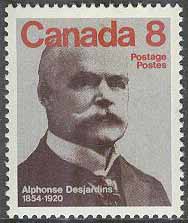 Kanada – M  594 Berömdheter – Alphonse Desjardins 8 c **
