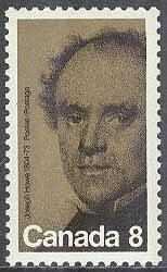 Kanada – M  525 Joseph Howe död i 100 år – Politiker, 1 kpl **