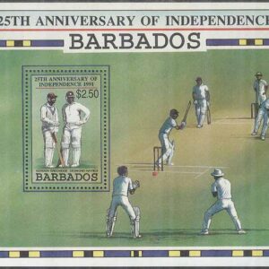 Barbados – M BL  28 Sport – Kricket – Oavhängighet i 25 år, Block **
