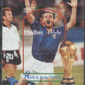 Maldiverna – M BL 184 VM i Fotboll i Italien 1990 Schillaci – Italien, Block **