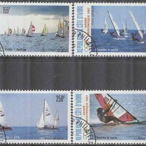 Elfenbenskusten – M  950-953 Förolympiska året 1987 – Segling, 4 kpl