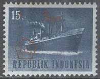Indonesien – M  514 Transport – Passagerarfartyg – Påtryck, 15 R **
