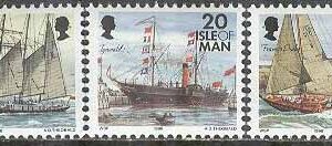 Isle of Man – M  676-678 Fartyg bla Sir Winston Churchill 1966, 3 kpl **