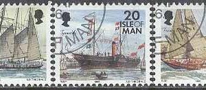 Isle of Man – M  676-678 Fartyg bla Tynwald I 1846, 3 kpl