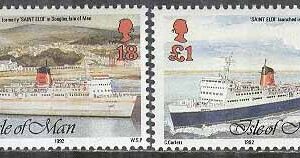 Isle of Man – M  521-522 Fartyg – Frim. Utställ. GENOVA 92, 2 kpl **