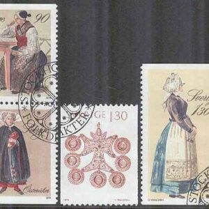 F 1104-1109 Folkdräkter, 6 kpl