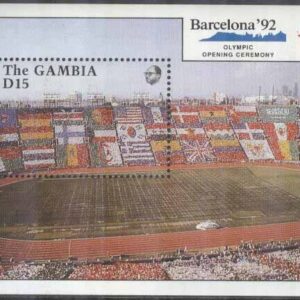 Gambia – M BL 100 OS i Barcelona 1992, Spelens öppnande, Block **