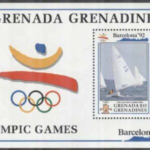Grenada Grenadines – M BL 238 OS i Barcelona 1992 Segling, Block **