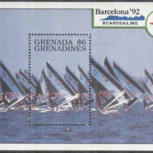 Grenada Grenadines – M BL 202 OS i Barcelona 1992 Vindsurfing, Block **