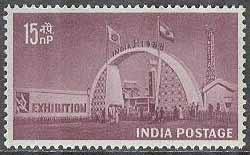 Indien – M  303 Landsutställning i Kalkutta 1958, 1 kpl **