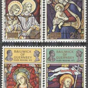 Guernsey – M   71-74 Jul 1972 – Konst – Kungaparets silverjubileum, 4 kpl **