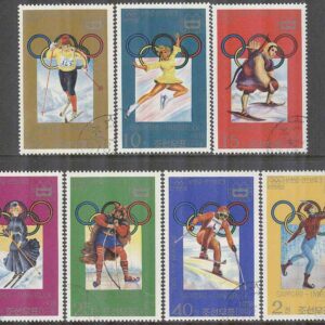 Nordkorea – M 1683-1689 OS i Sapporo 1972 & Innsbruck 1976, 7 kpl stpl