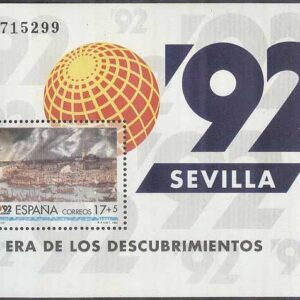 Spanien – M BL  43 Världsutställningen EXPO 92 – Vy över Sevilla, Block **