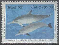 Brasilien – M 2456 FN`s omvärldskonferens – Havsdjur – Delfiner, 2500.00 Cr **