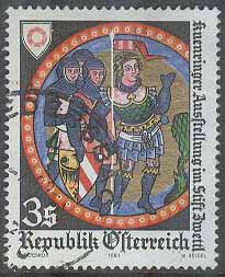Österrike – M 1670 Utställning Stift Zwettl 1981, 1 kpl stpl