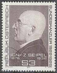 Österrike – M 1712 Ignaz Seipel död i 50 år – Politiker, 1 kpl stpl