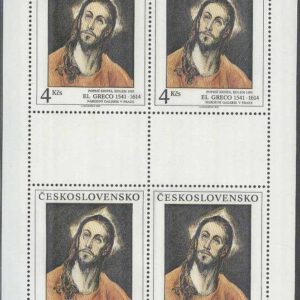 Tjeckoslovakien – M 3104 Konst – Nationalgalerian XXIV, Miniark kpl **