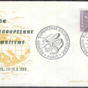 Frankrike – Minnespost 1963-09-14 – Europaunionen 1963 Vinjett