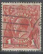 Australien – M   30 X C a Kung Georg V, 1 P stpl