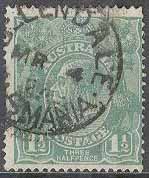 Australien – M   33 X A Kung Georg V, 1 ½ P stpl