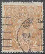 Australien – M   34 X A Kung Georg V, 2 P stpl