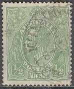 Australien – M   54 X Kung Georg V, ½ P stpl