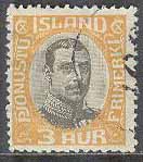 Island – F Tj 42 Christian X, 3 aur stpl