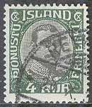 Island – F Tj 43 Christian X, 4 aur stpl