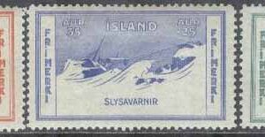 Island – F  201-203 Välgörenhetsfrimärken, 3 olika *