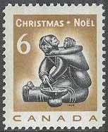Kanada – M  431 yI Jul 1968 – Eskimåfamilj – Mor & Barn, 1 kpl **