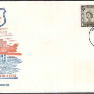 Isle of Man – FDC 1968-09-04 – Drottning Elisabeth II, 2 kpl Vinjett