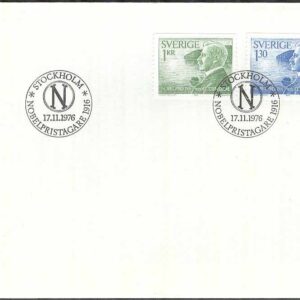 Sverige – FDC 1976-11-17 – Nobelpristagare 1916, 2 kpl