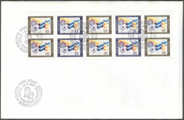 Sverige - FDC 1967-06-16 - Finska Nybyggare, HBL kpl