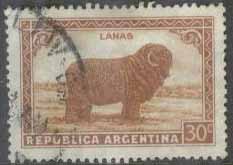 Argentina – M  423 X Landsprodukter – Däggdjur – Bagge, 30 C stpl